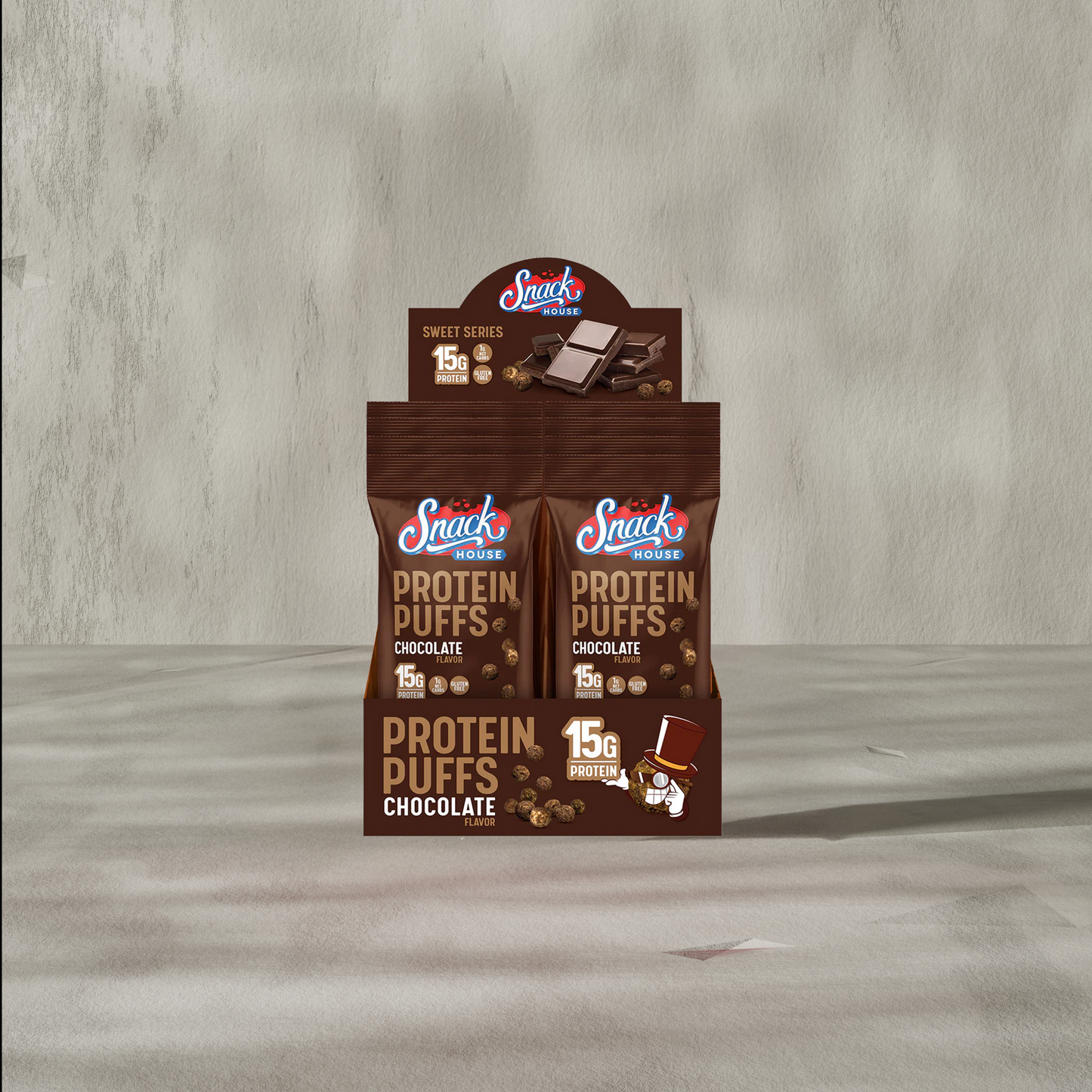 Snack House Protein Puffs 15g Protein - Dessert Flavors - 8pk