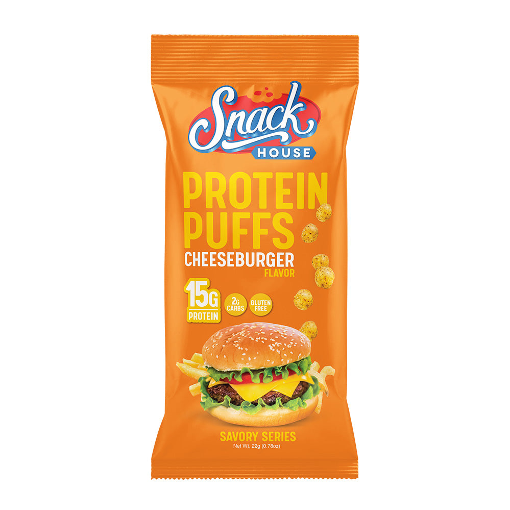 Snack House Protein Puffs 15g Protein - Savory Flavors - 8pk