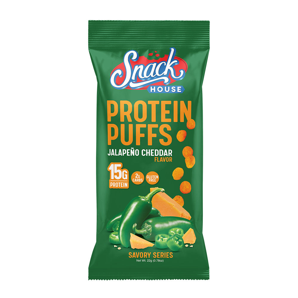 Snack House Protein Puffs 15g Protein - Savory Flavors - 8pk