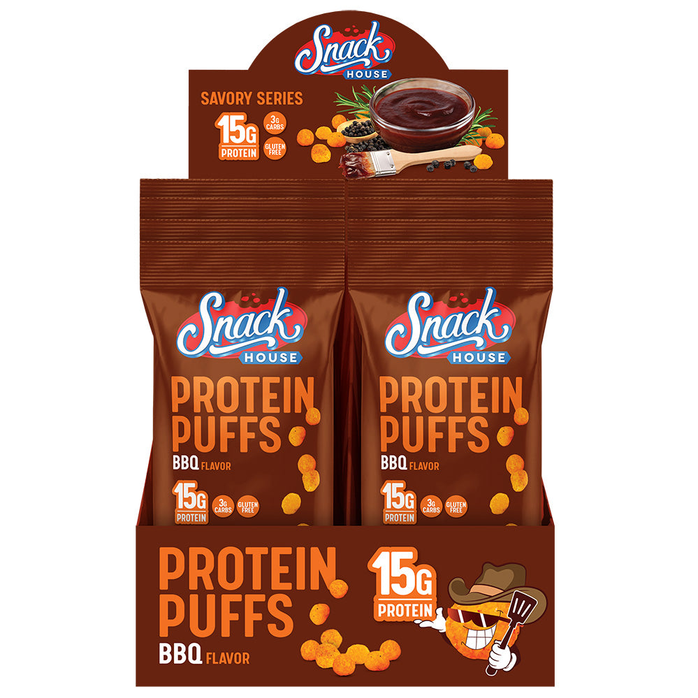 Snack House Protein Puffs 15g Protein - Savory Flavors - 8pk