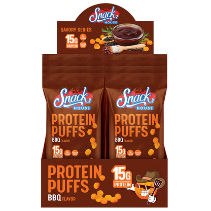 Snack House Protein Puffs 15g Protein - Savory Flavors - 8pk