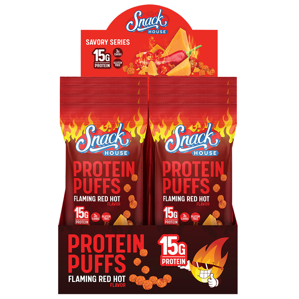 Snack House Protein Puffs 15g Protein - Savory Flavors - 8pk