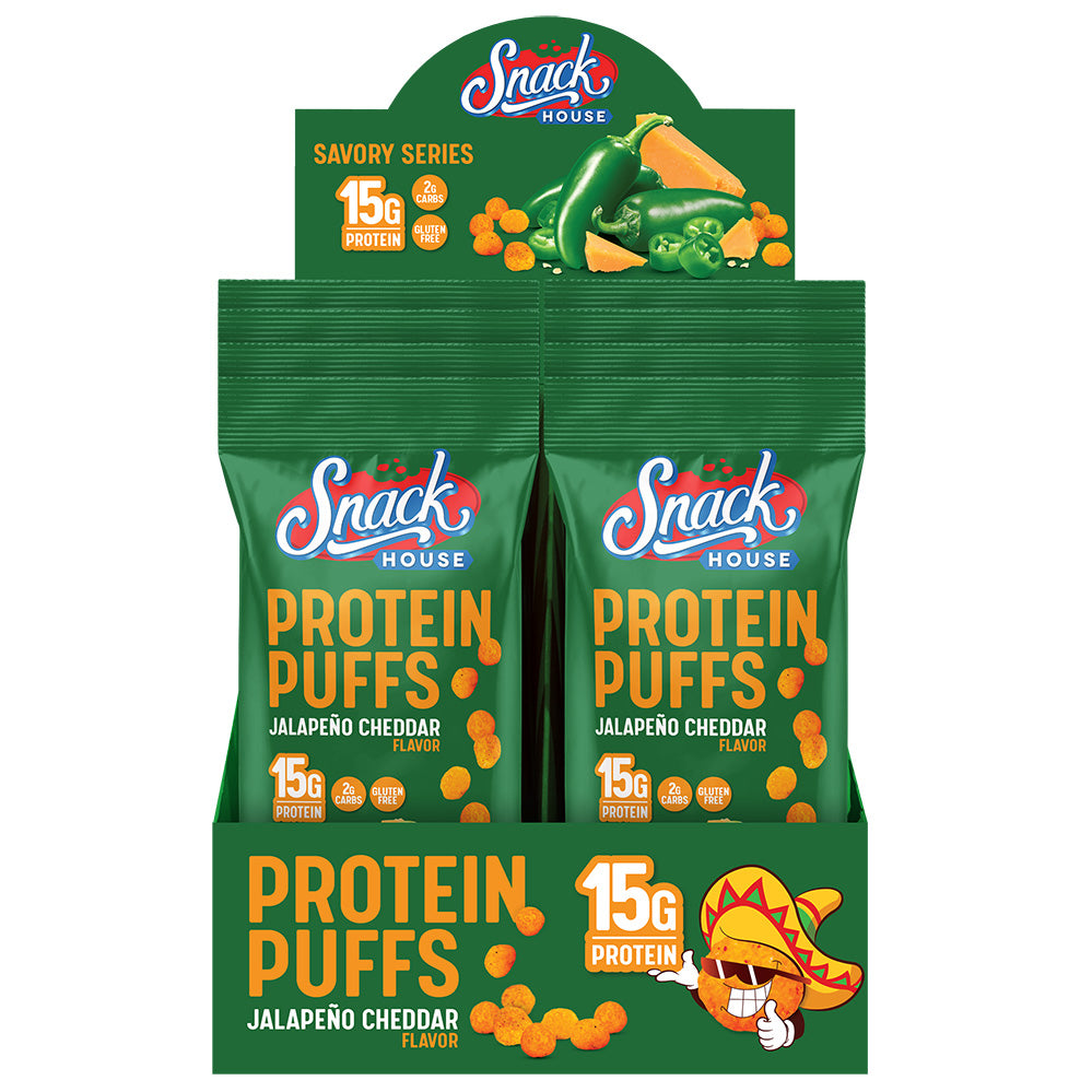 Snack House Protein Puffs 15g Protein - Savory Flavors - 8pk