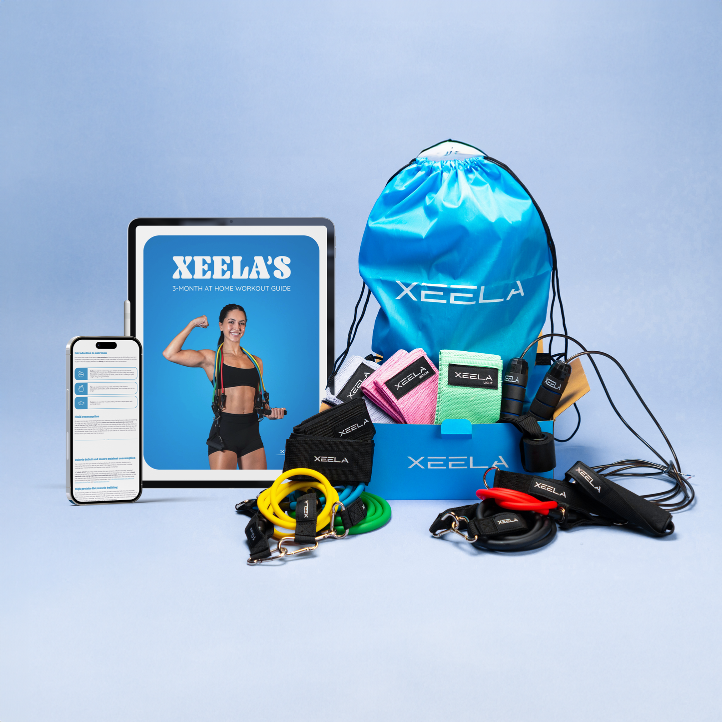 3 Month At-Home Workout Kit (Guide+ Equipment) – Xeela® Fitness