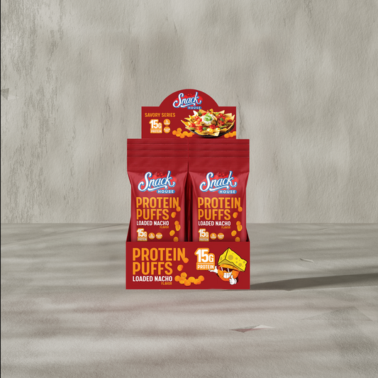 Snack House Protein Puffs 15g Protein - Savory Flavors - 8pk
