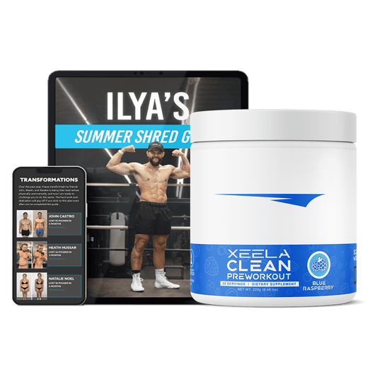 CLEAN PRE WORKOUT & SHRED + PROTEIN GUIDE BUNDLE + FREE SAMPLES