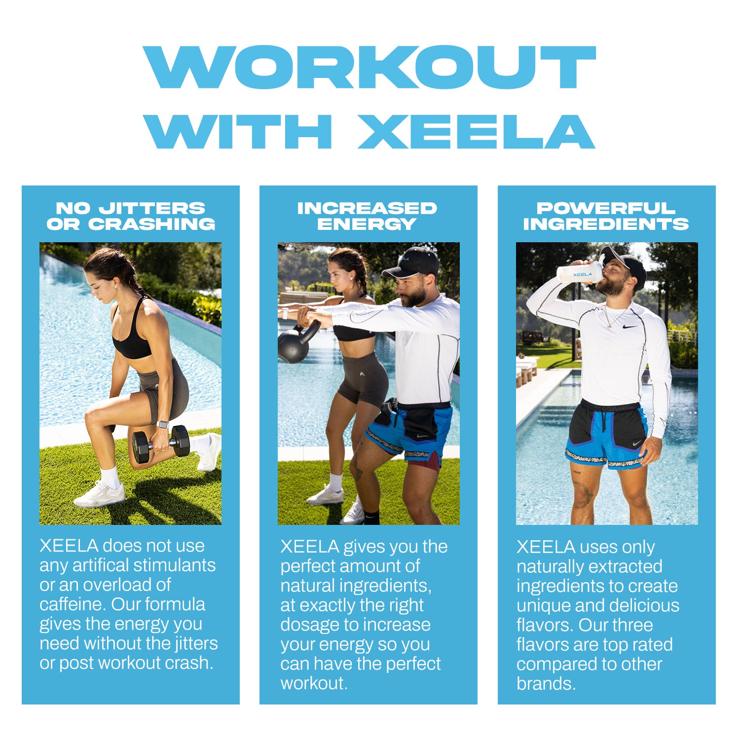 XEELA Organic Pre Workout Powder: Clean Preworkout for Men & Women, with  Flavored Creatine, Organic …See more XEELA Organic Pre Workout Powder:  Clean